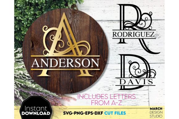 Download Split Monogram SVG, Monogram Letter SVG - Monogram Collection