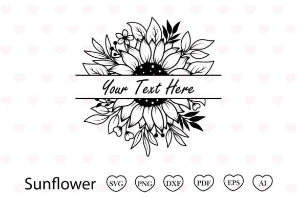 Download Sunflower Monogram Svg Sunflower Svg - Monogram Collection