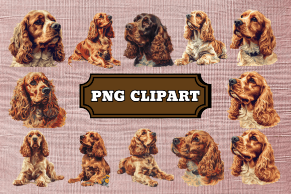 Download Cocker Spaniel Dog Clipart Bundle - Spaniel Collection