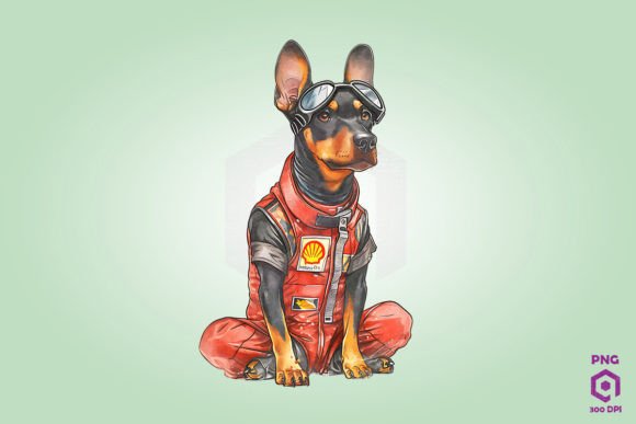 Download Doberman Pinscher Racer - Premium Bundle