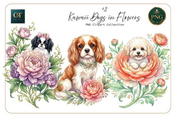 Download Cute Cavalier Spaniel and Friends - Spaniel Collection