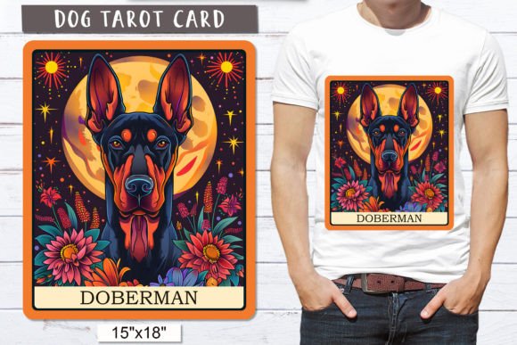 Download Doberman Clipart | Tarot Card Dog Sublim - Premium Resources